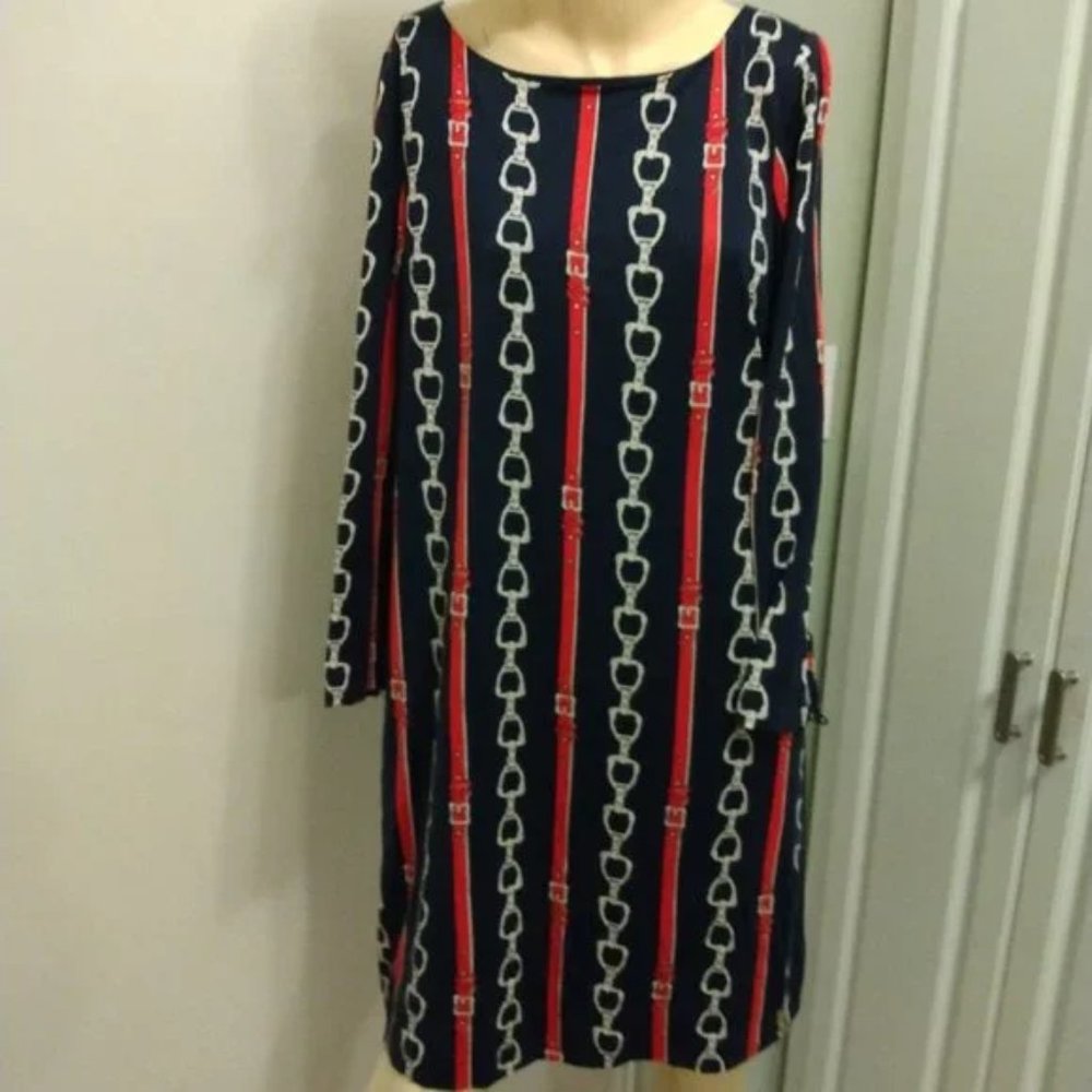 ❤️Rare JUICY COUTURE Equestrian Horsebit Tent Dress Sz Large